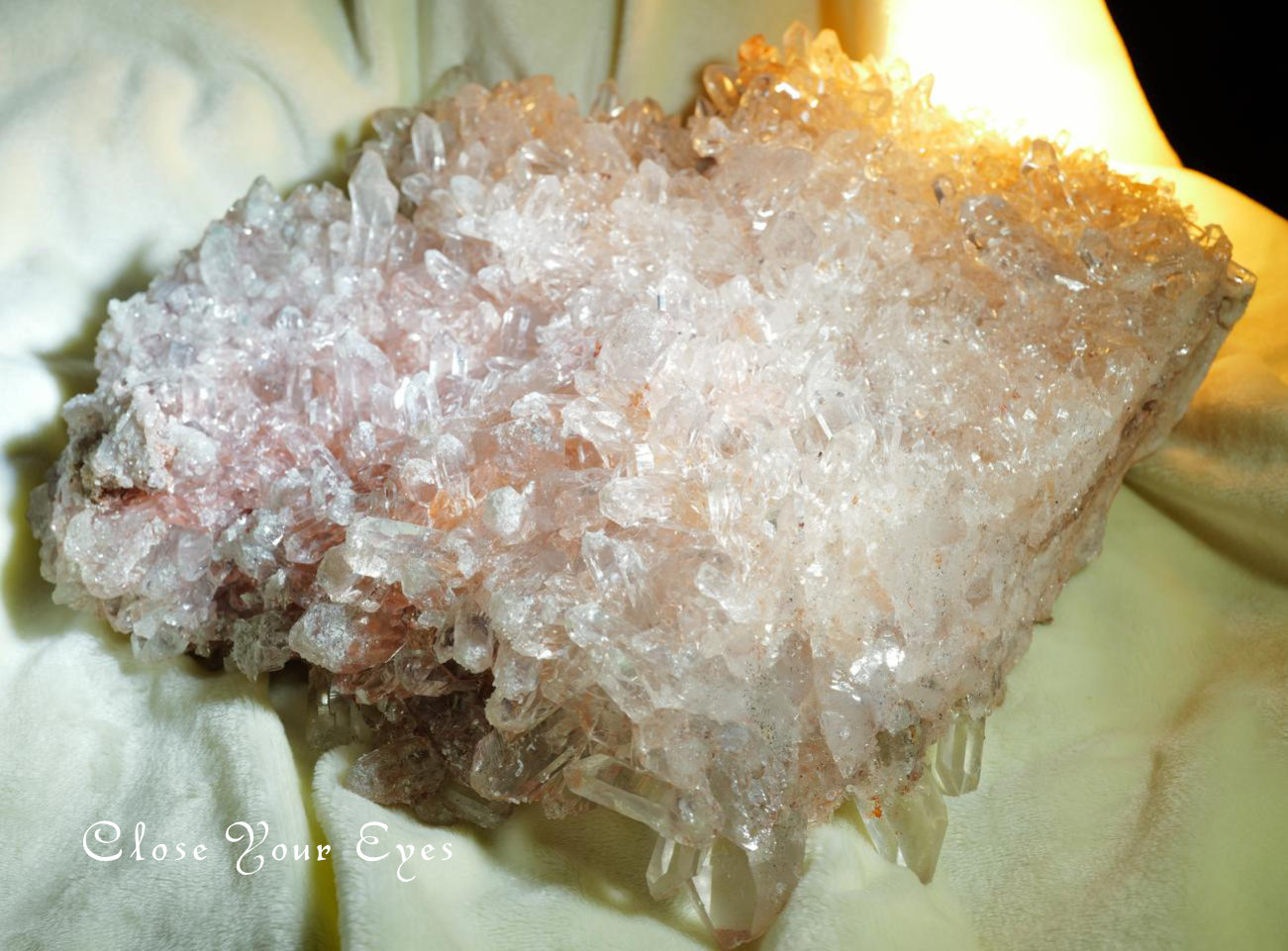 水晶原石　ヒマラヤ・クルバレー産水晶クラスター（特大）　４４