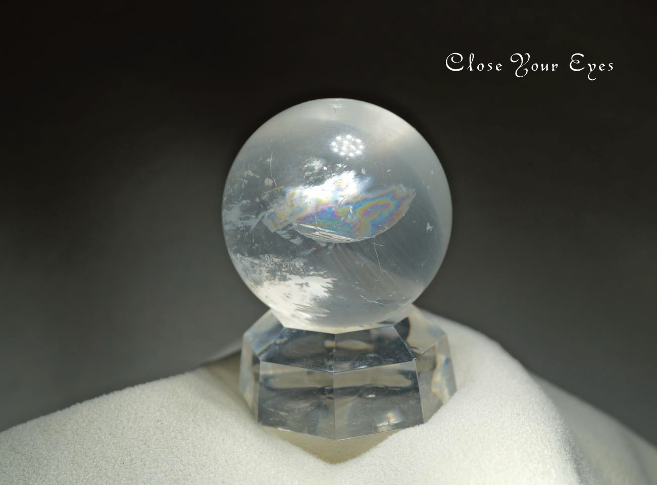 ブラジル産　オプティカルカルサイト　35mm　丸玉　０６