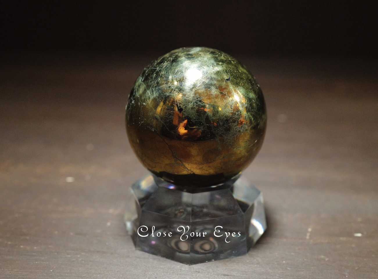 ペルー産　チャルコパイライト　44mm　丸玉　０１