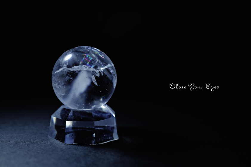 レインボー水晶　32mm　丸玉　０６