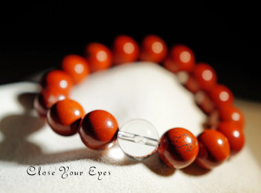 １０ｍｍエナジーブレス 　国産石　サヌカイト　０１