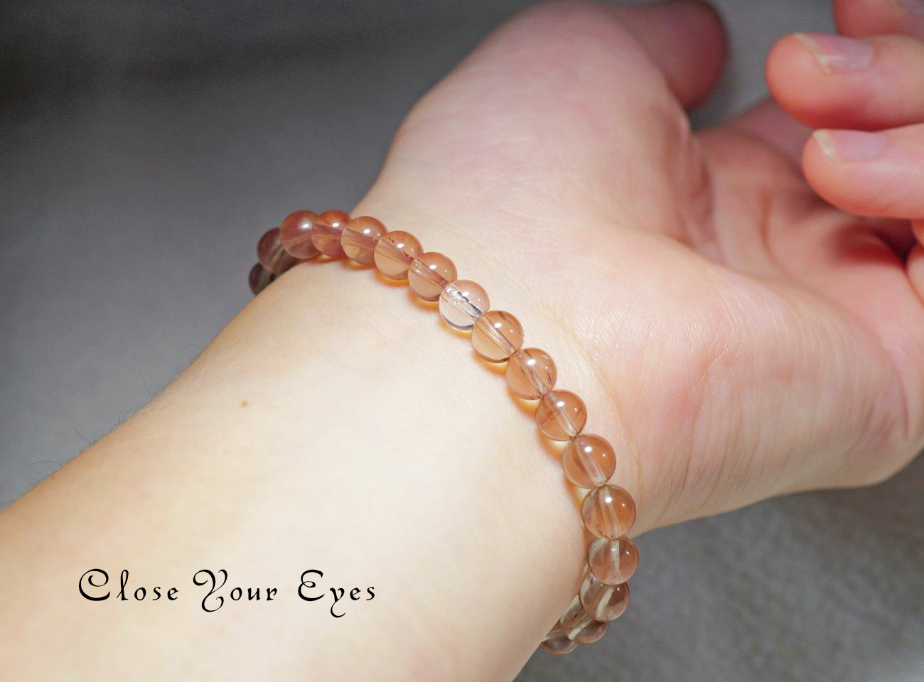 ６ｍｍエナジーブレス　チベタン　オレンジ ラブラドライト　０３