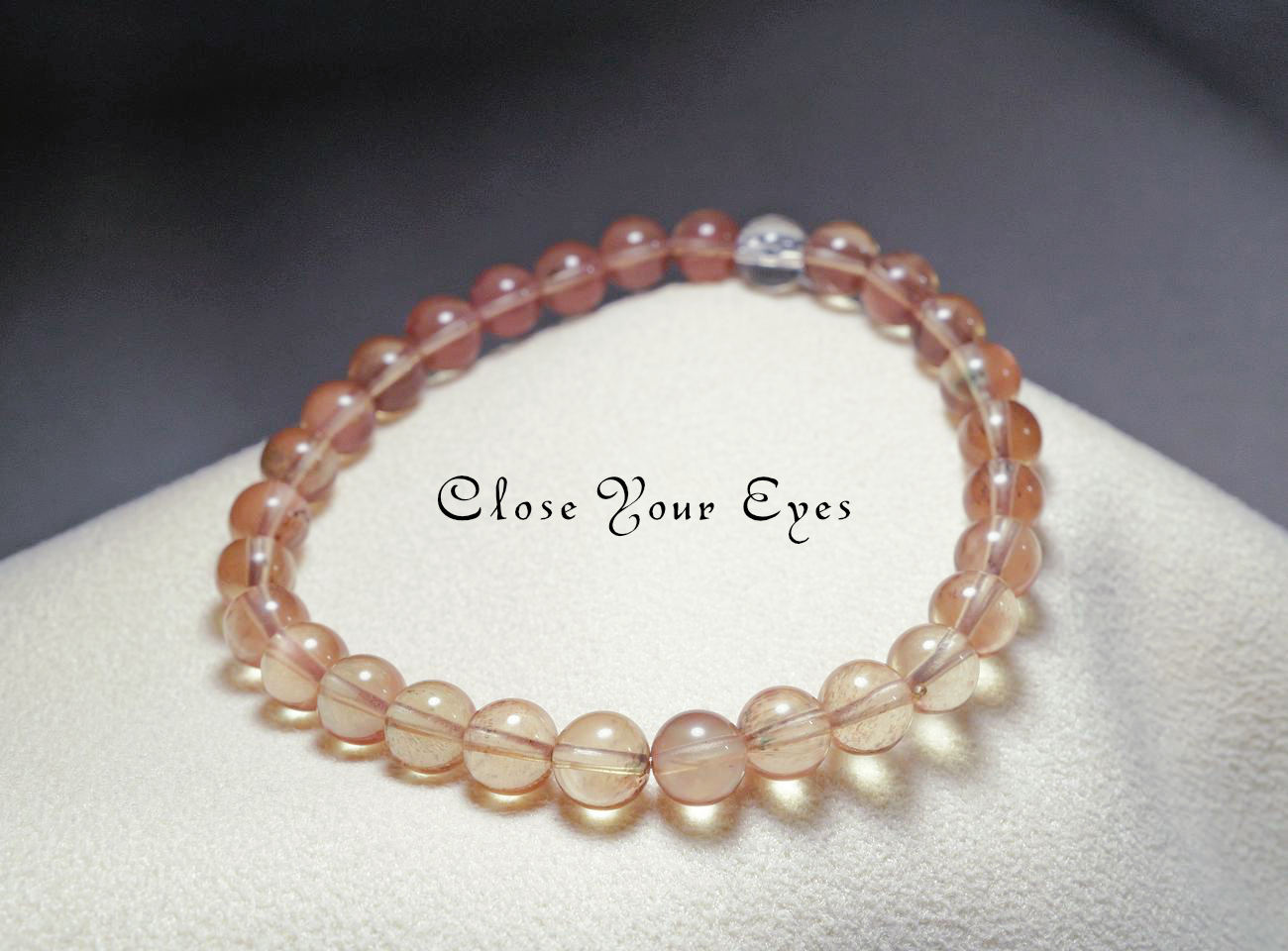 ６ｍｍエナジーブレス　チベタン　オレンジ ラブラドライト　０３