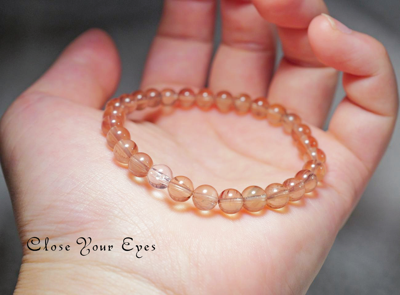 ６ｍｍエナジーブレス　チベタン　オレンジ ラブラドライト　０３