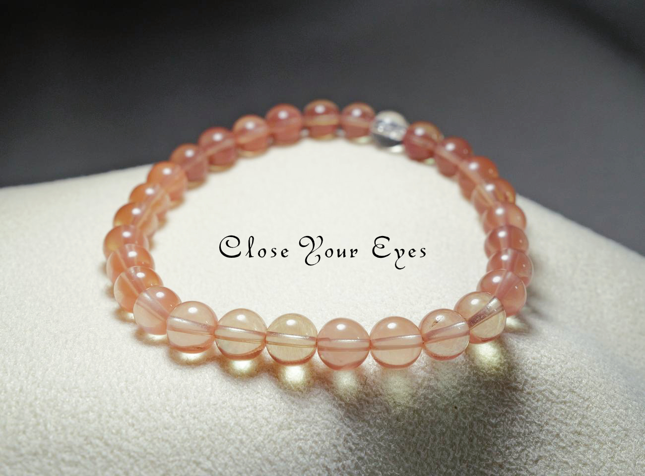 ６ｍｍエナジーブレス　チベタン　オレンジ ラブラドライト　０４