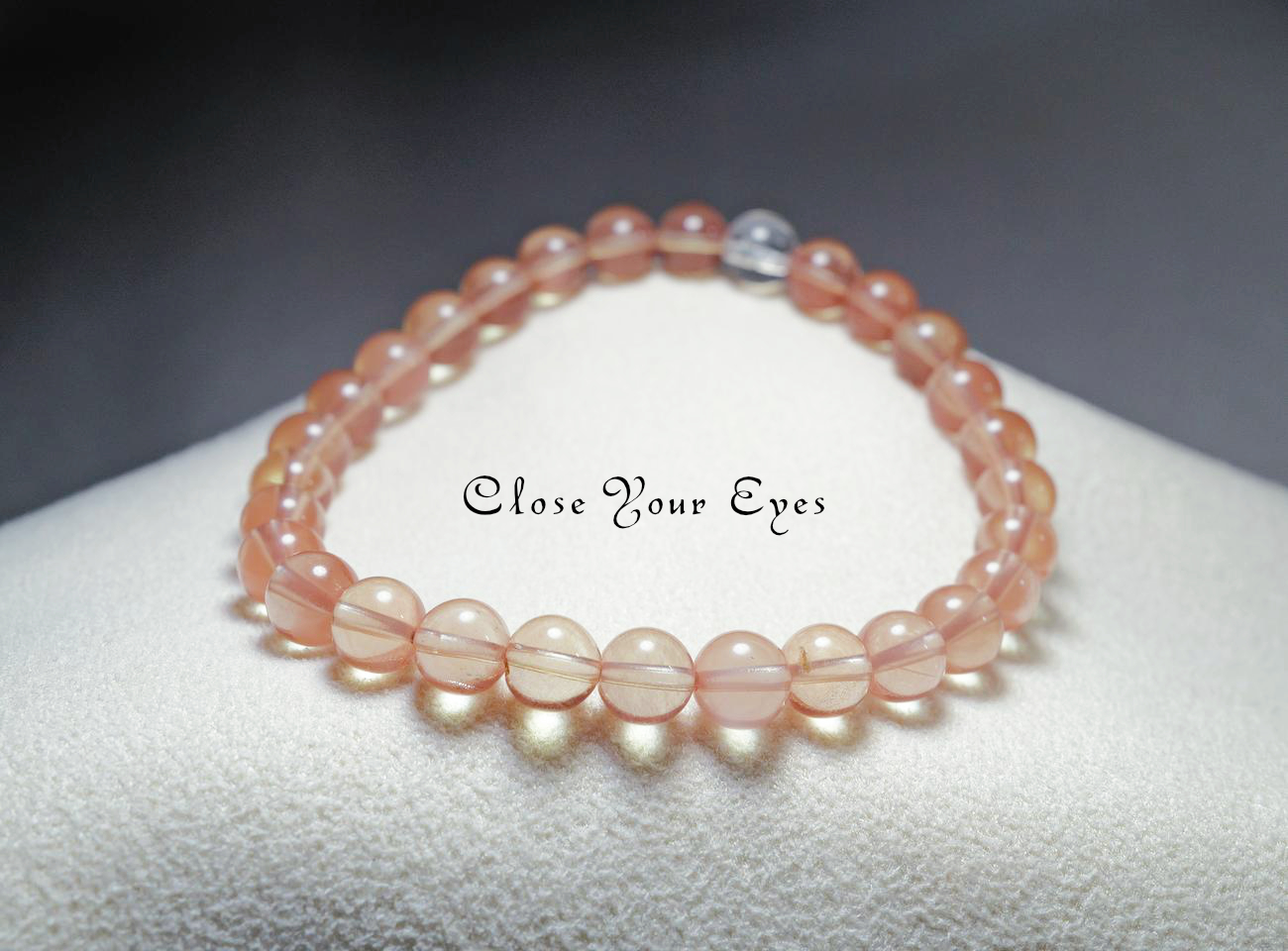 ６ｍｍエナジーブレス　チベタン　オレンジ ラブラドライト　０５