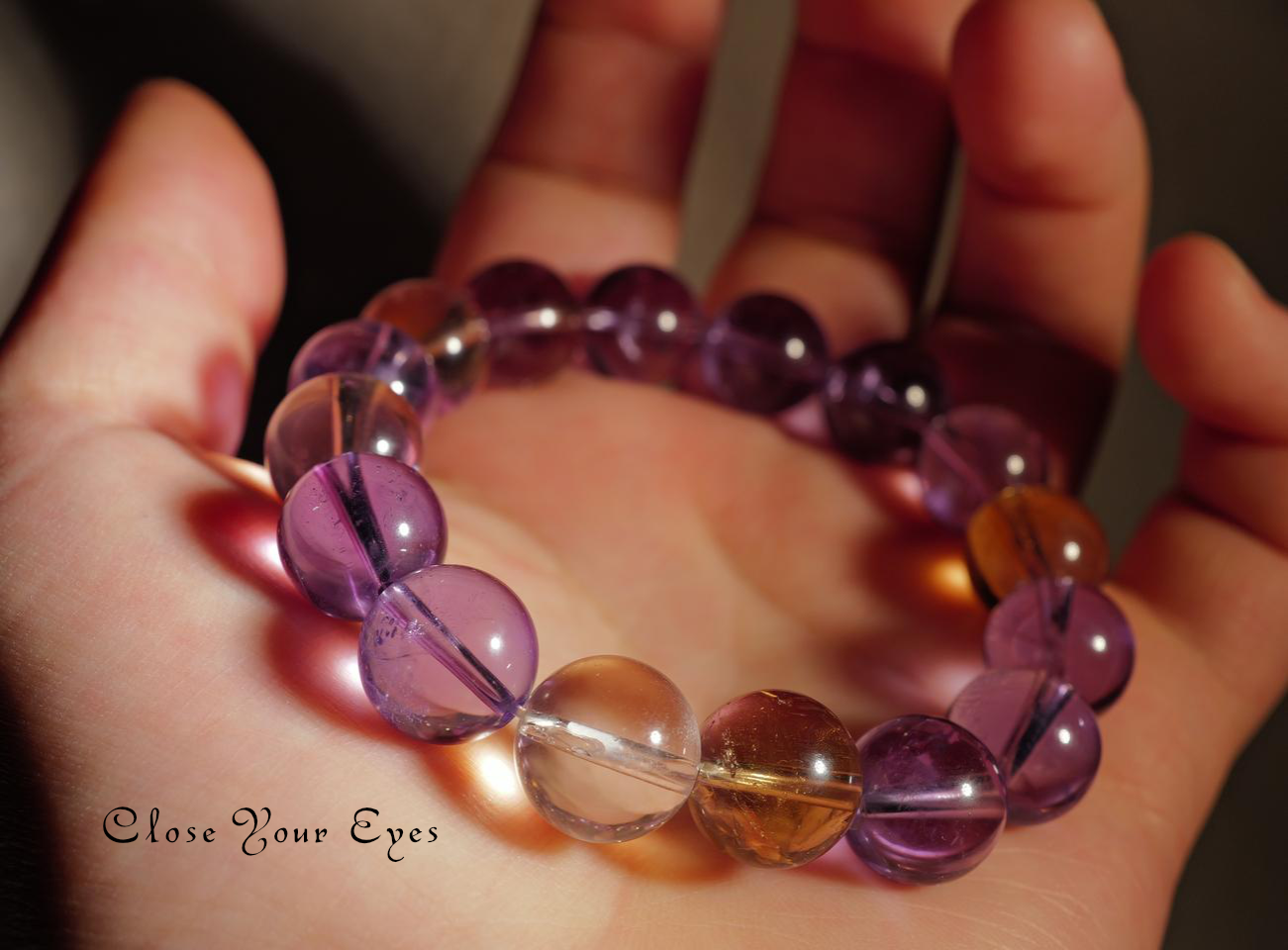 12mmエナジーブレスレット ボリビア産 天然アメトリン 01