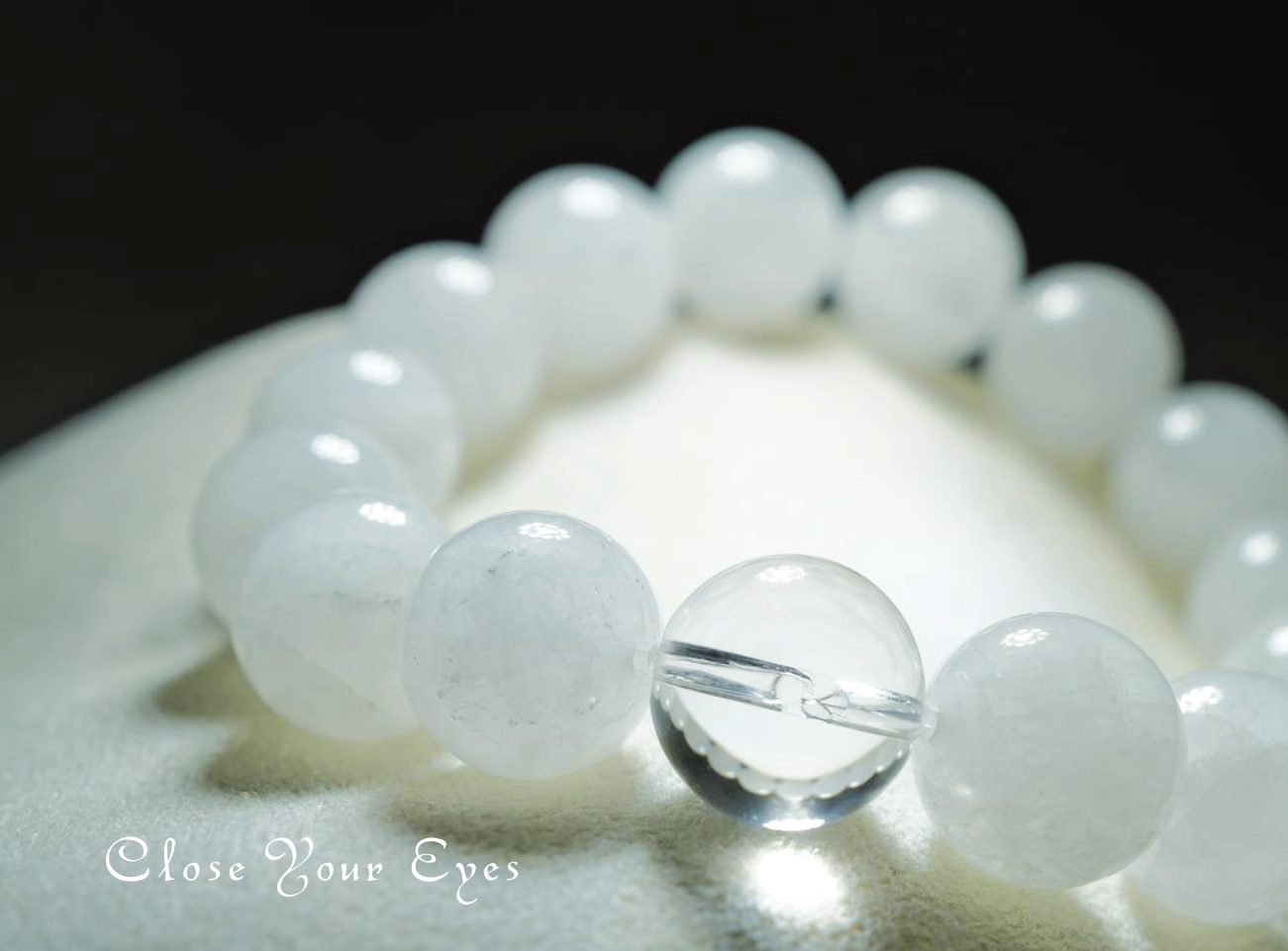 １２ｍｍエナジーブレス　オーストラリアンスノークォーツ