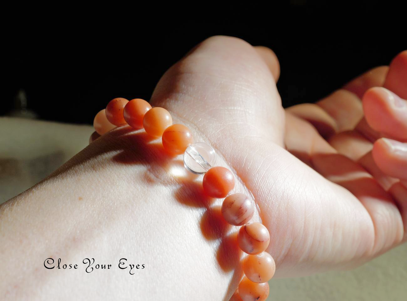 ８ｍｍエナジーブレスレット　ピンクアゼツライト