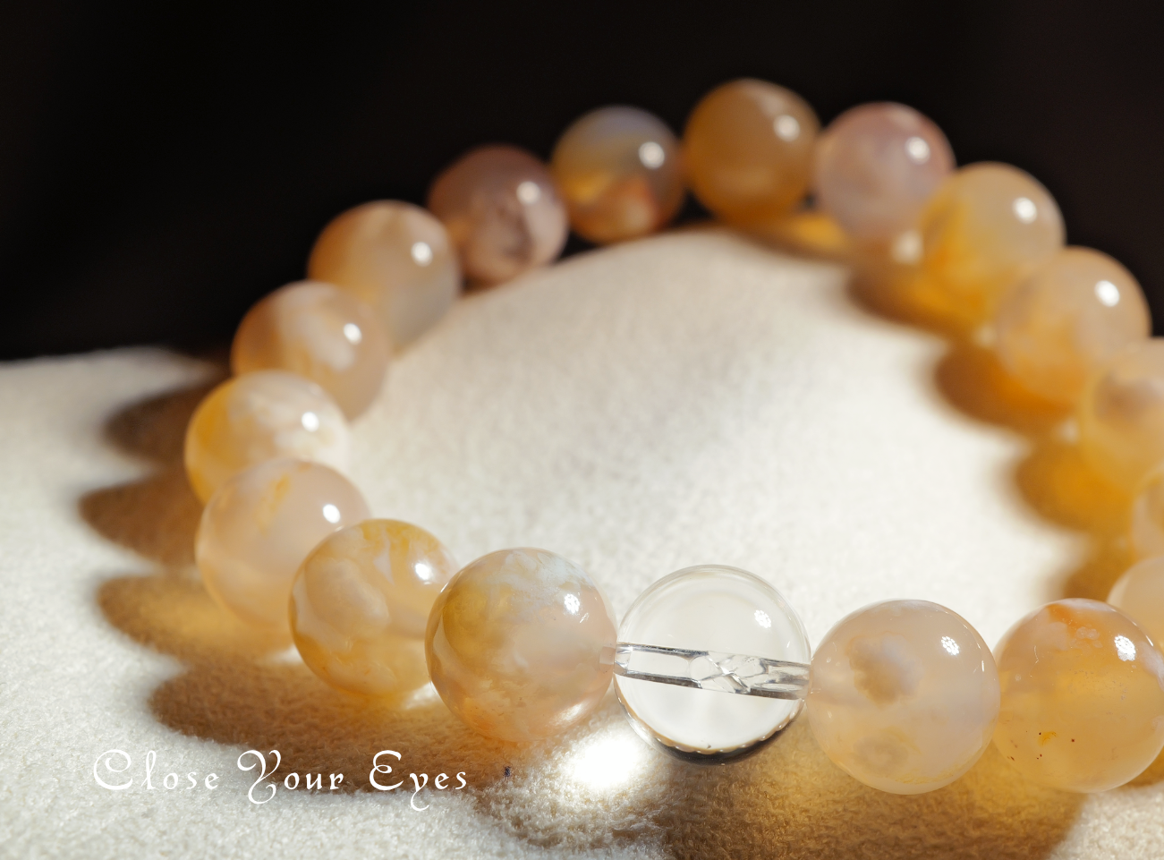 エナジーブレスレット　チェリーブロッサムアゲート