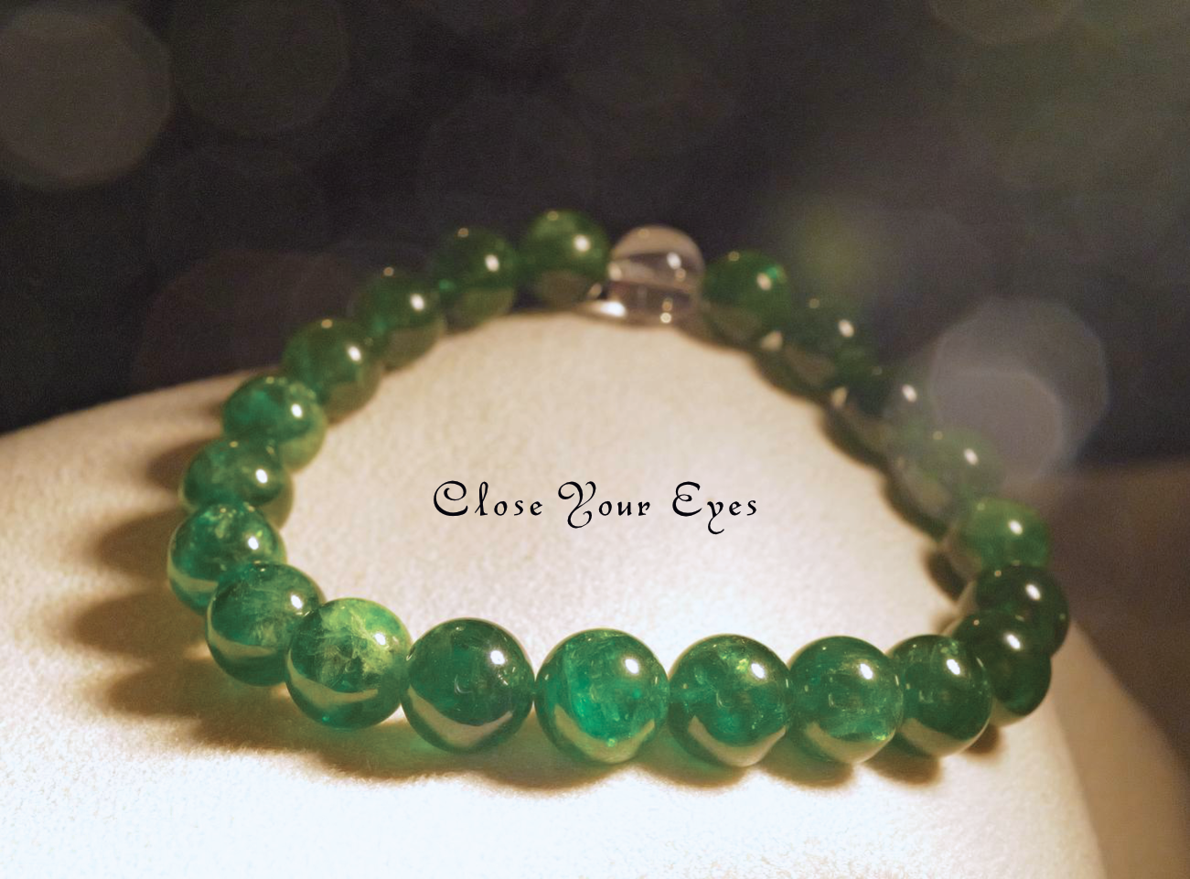 ８ｍｍエナジーブレスレット　クロムダイオプサイト