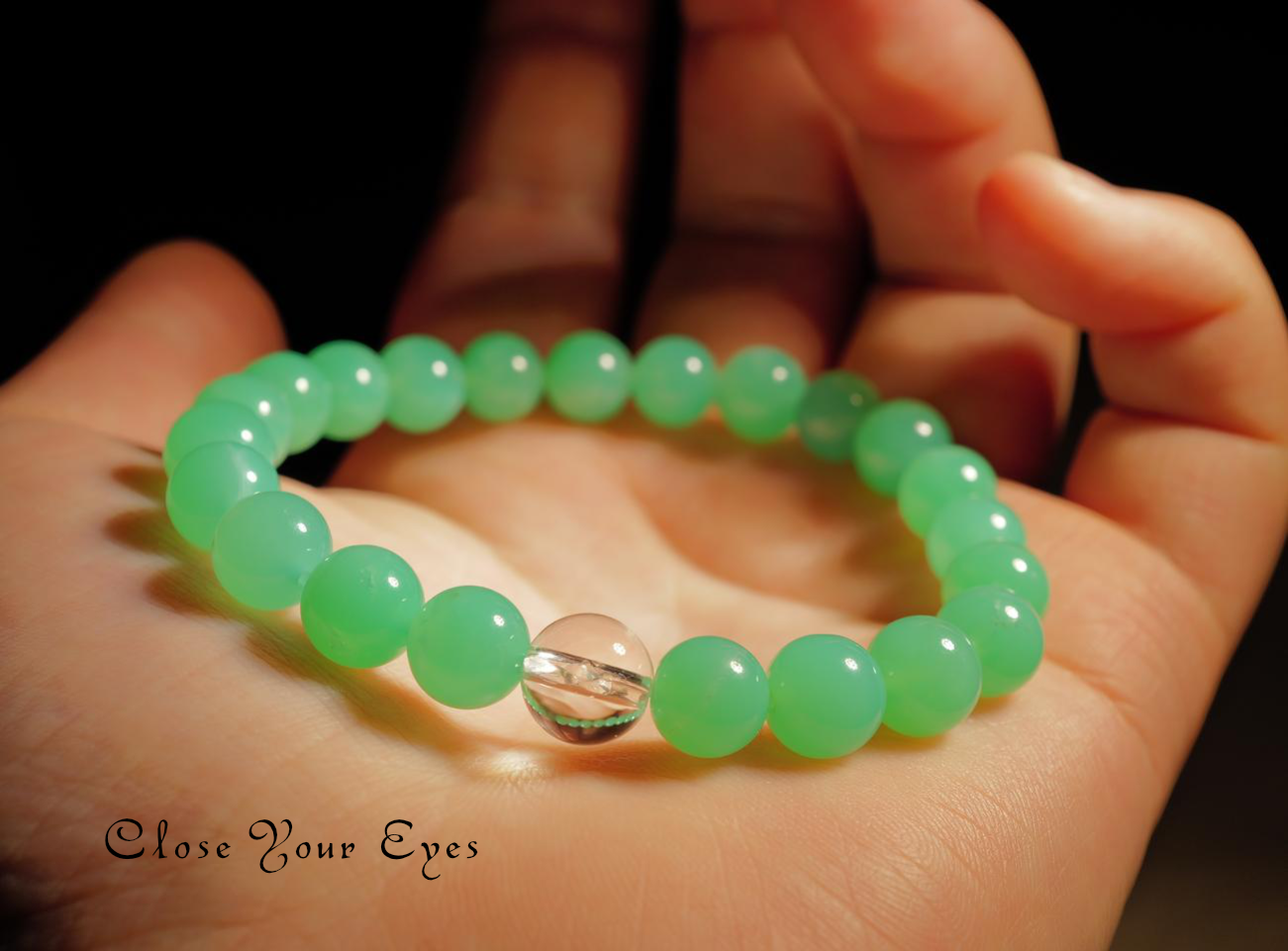 7.5ｍｍエナジーブレス　クリソプレーズ　０１