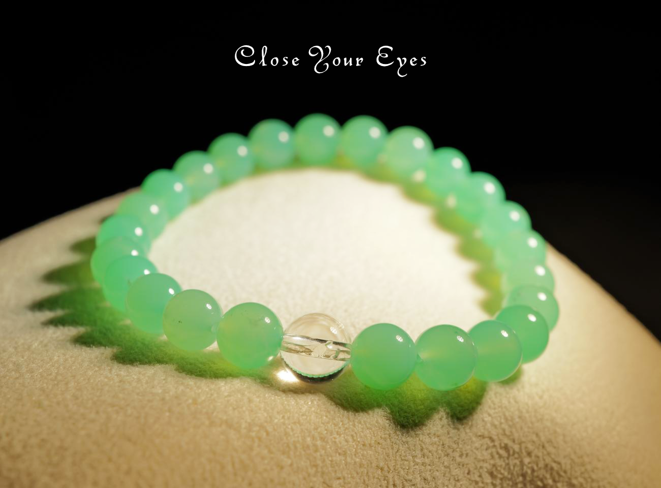 ７ｍｍエナジーブレス　クリソプレーズ　０２