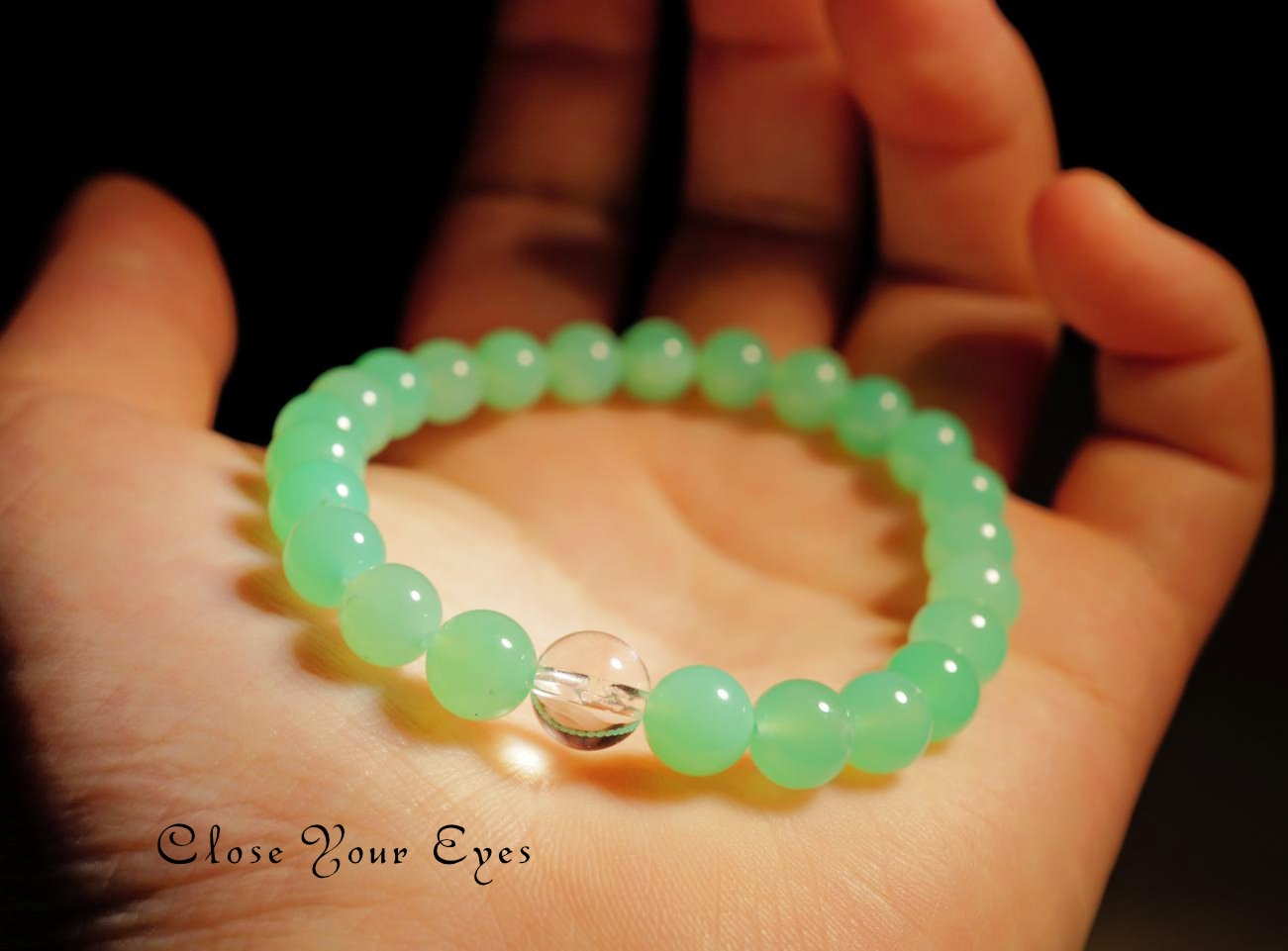 ７ｍｍエナジーブレス　クリソプレーズ　０２