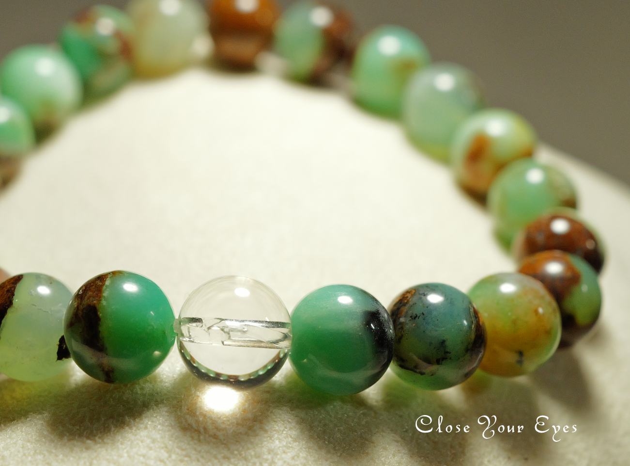 エナジーブレス　クリソプレーズ母岩付き母岩付き