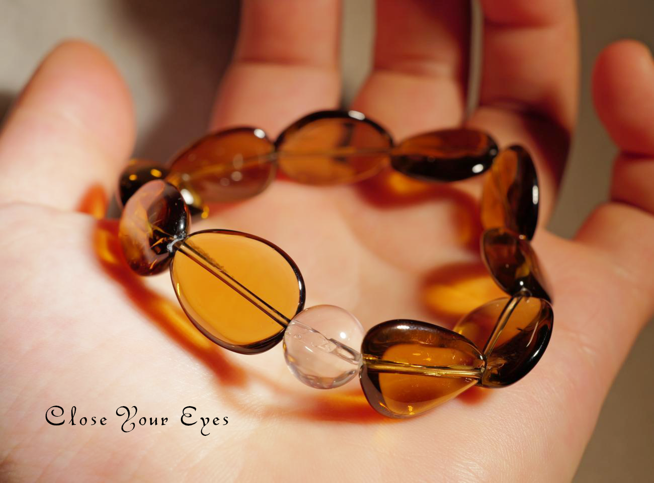 エナジーラフブレスレット　天然シトリン　０２