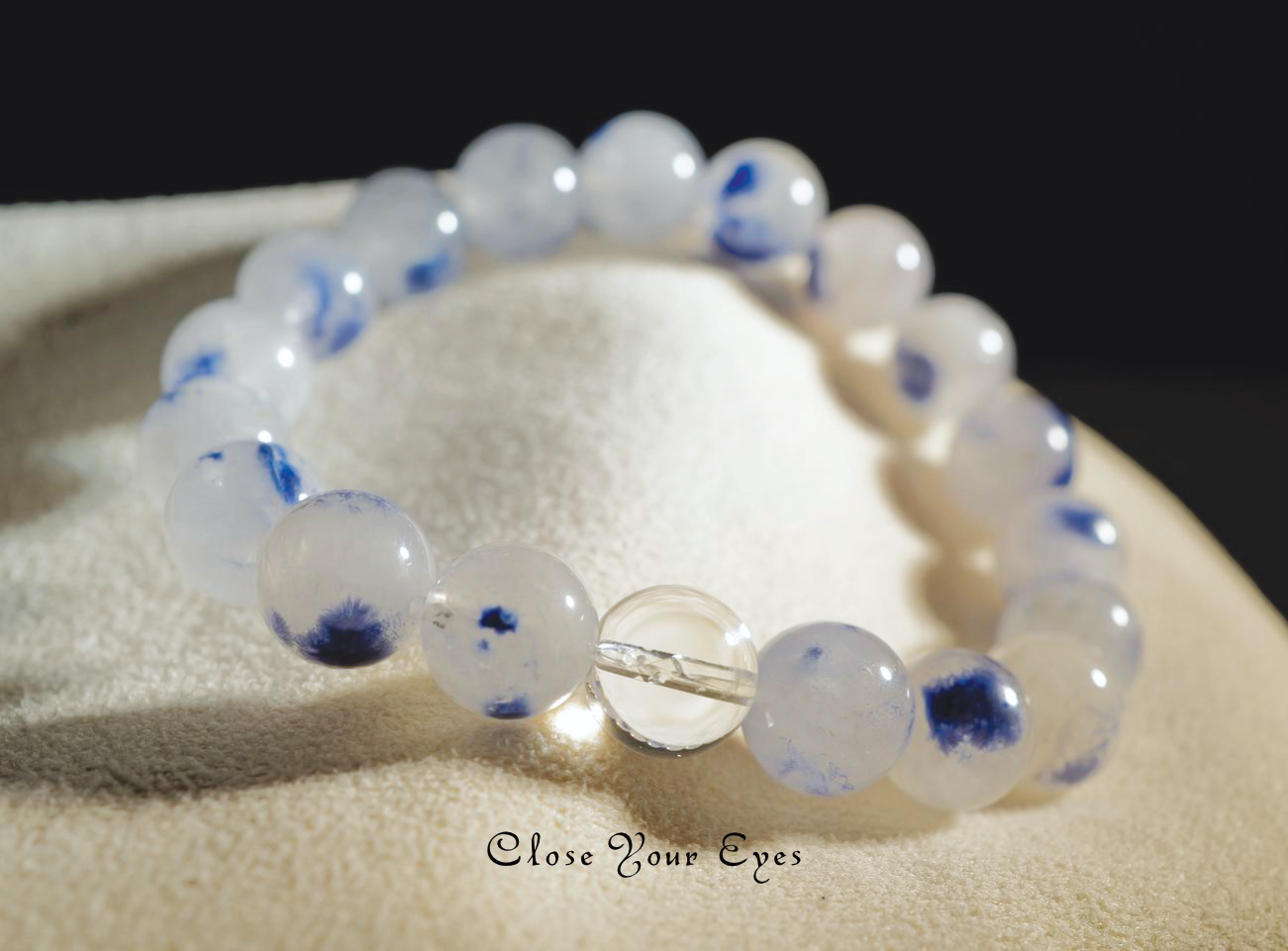 １０ｍｍエナジーブレス　デュモルチェライトinクォーツ