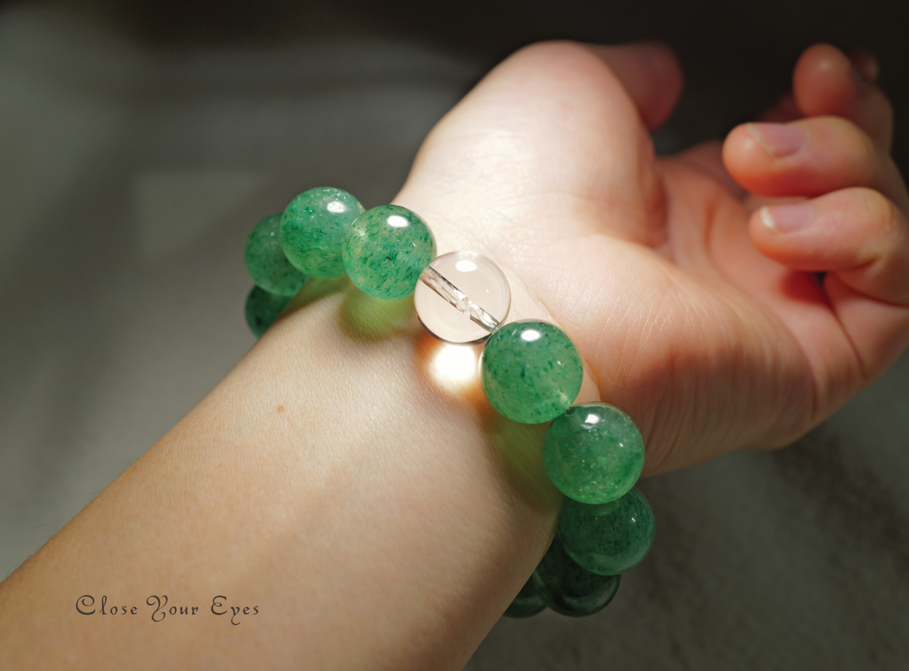 １４ｍｍエナジーブレスレット　フックサイトinクォーツ