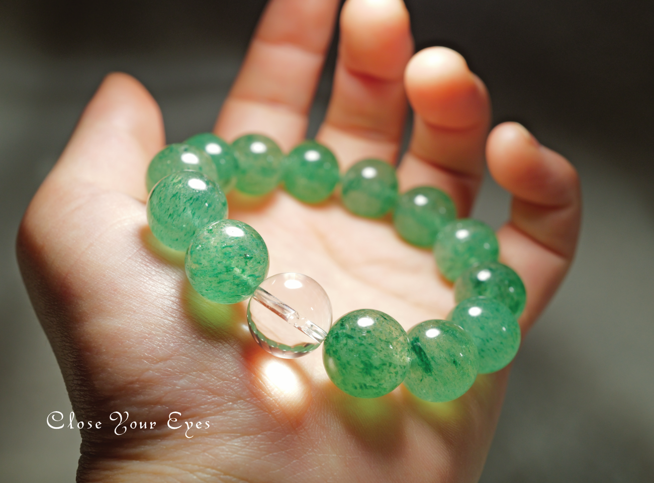 １４ｍｍエナジーブレスレット　フックサイトinクォーツ