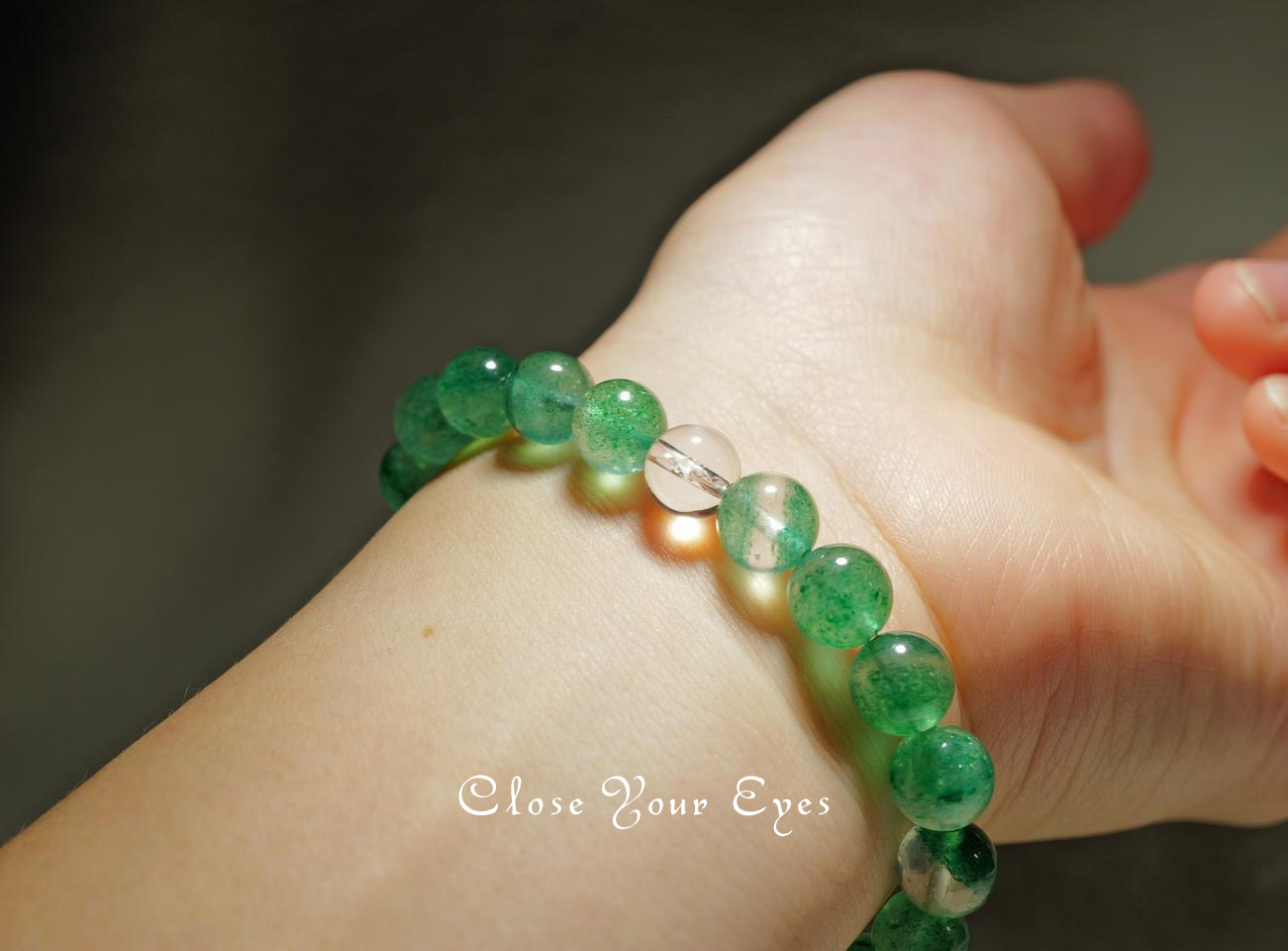 ８ｍｍエナジーブレス　フックサイトinクォーツ　０１