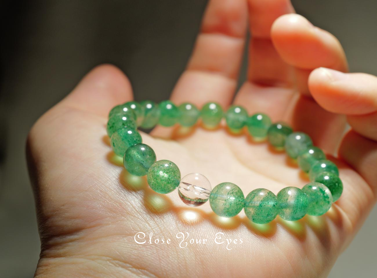 ８ｍｍエナジーブレスレット　フックサイトinクォーツ　０１