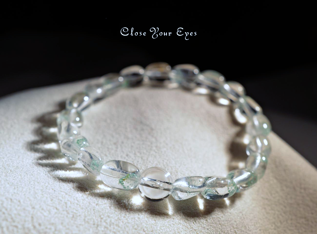 エナジーラフブレス　フックサイトinクォーツ（グリーンファントムクォーツ）　０２