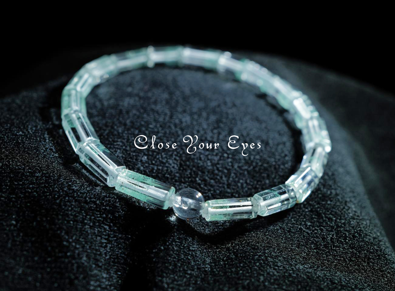 エナジーラフブレス　フックサイトinクォーツ（グリーンファントムクォーツ）　０１