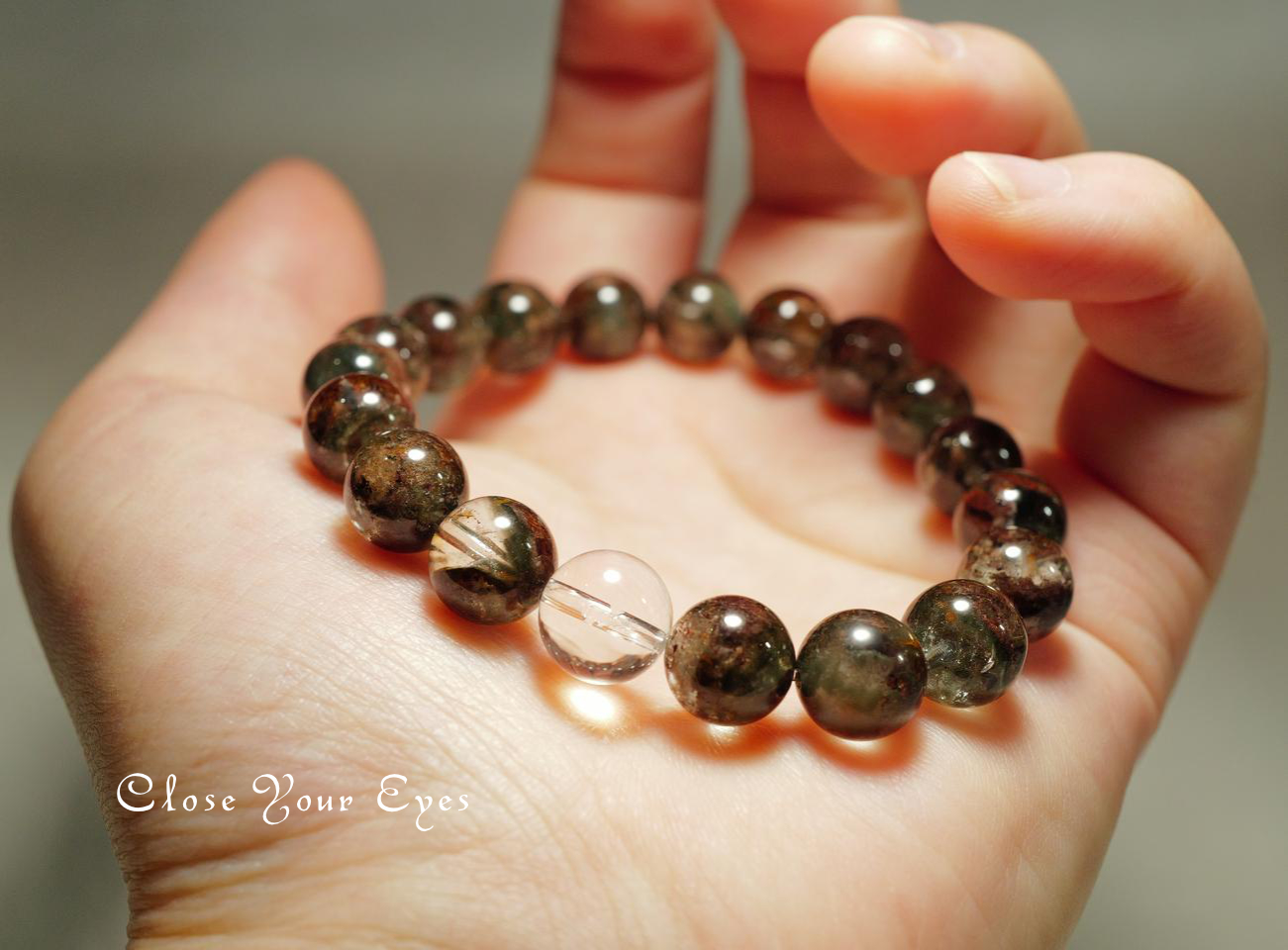 １０ｍｍエナジーブレスレット　ガーデンクォーツ　０１