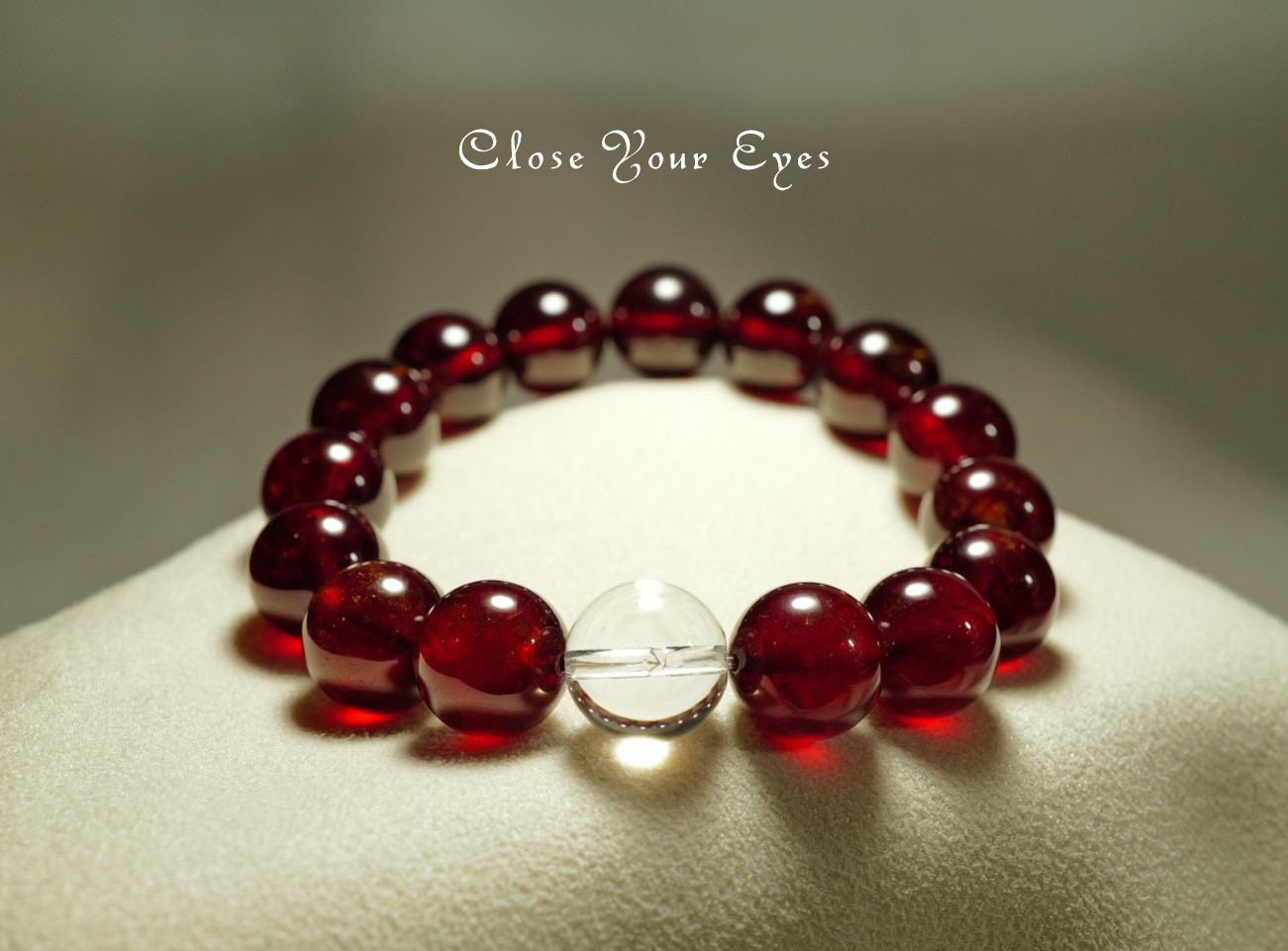 12mmエナジーブレス　オレンジガーネット（ヘソナイト）