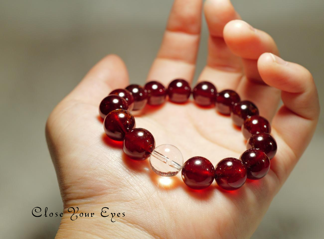 12mmエナジーブレスレット オレンジガーネット(ヘソナイト) 02