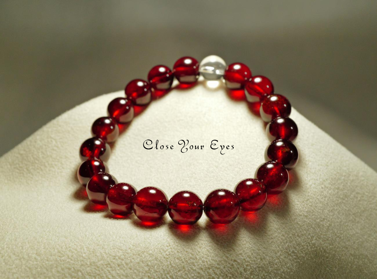 9mmエナジーブレスレット オレンジガーネット(ヘソナイト) 01