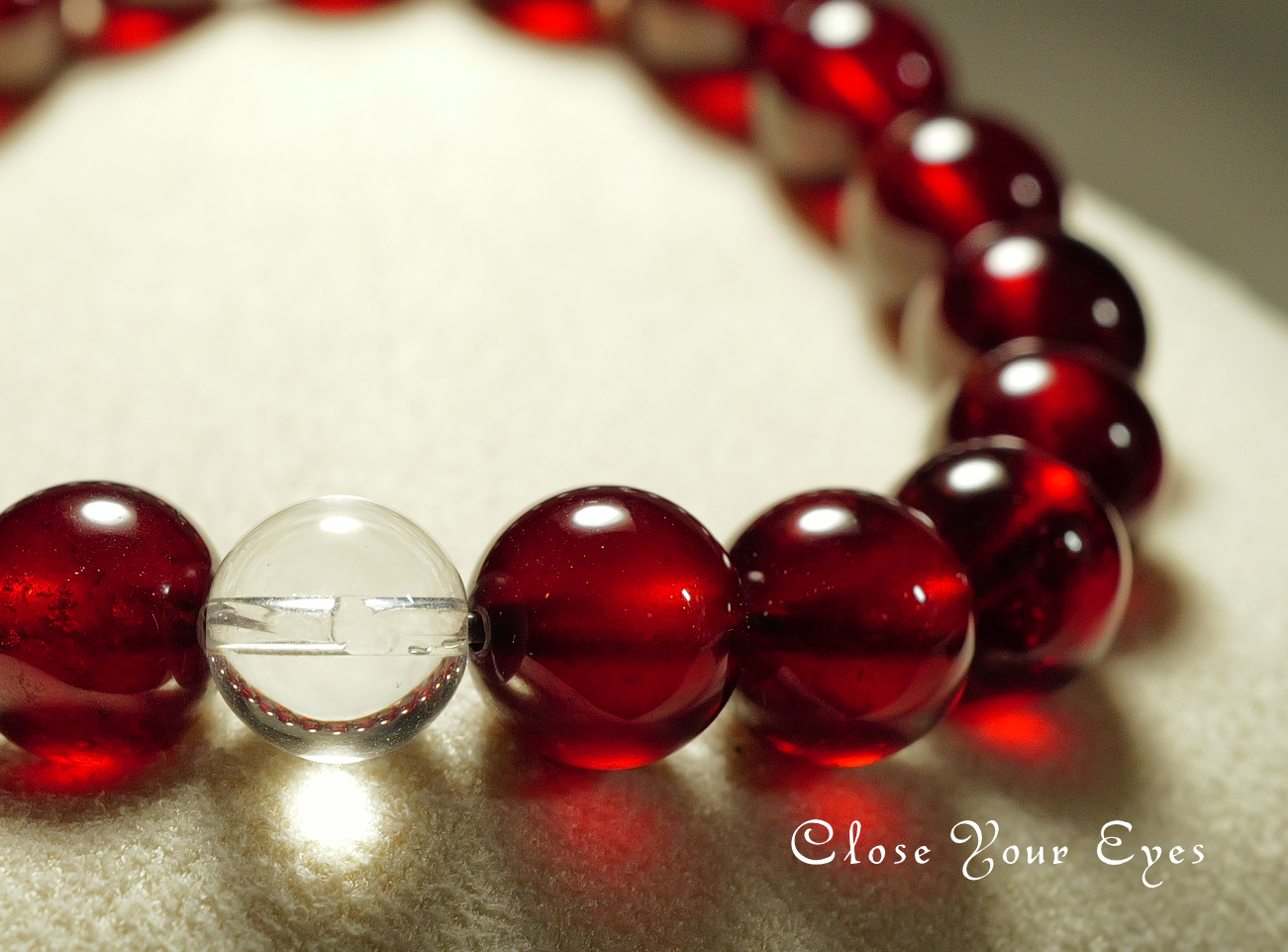 エナジーブレスレット オレンジガーネット(ヘソナイト)