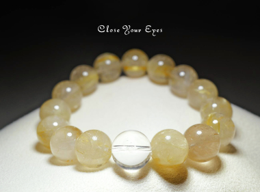 １２ｍｍエナジーブレス　金のルチルクォーツ