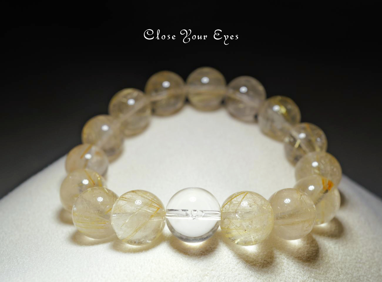 １２ｍｍエナジーブレス　金のルチルクォーツ　０２