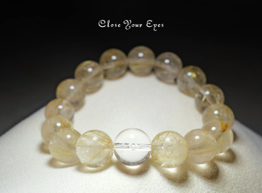 １２ｍｍエナジーブレス　金のルチルクォーツ