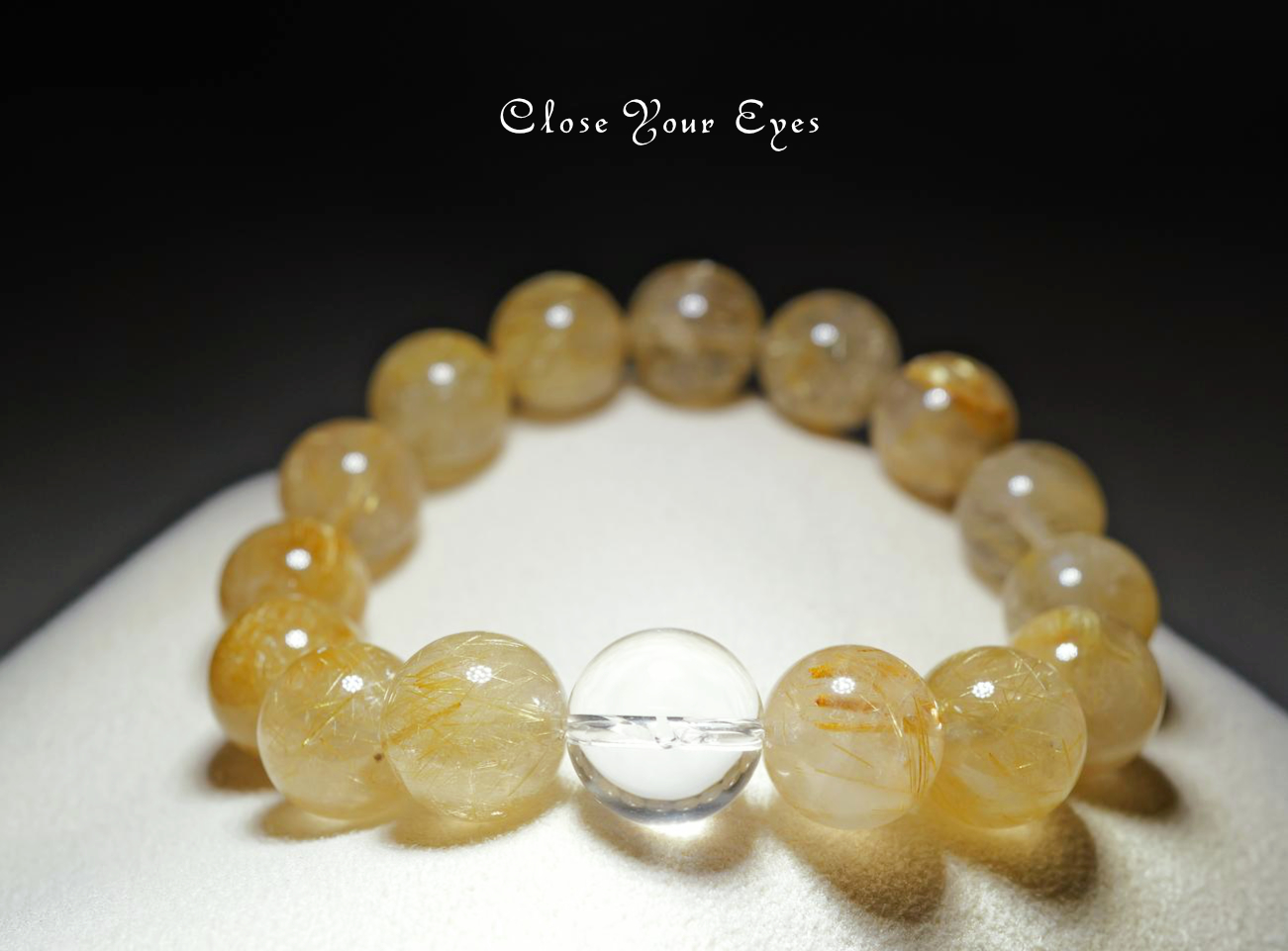 １２ｍｍエナジーブレス　金のルチルクォーツ　０３