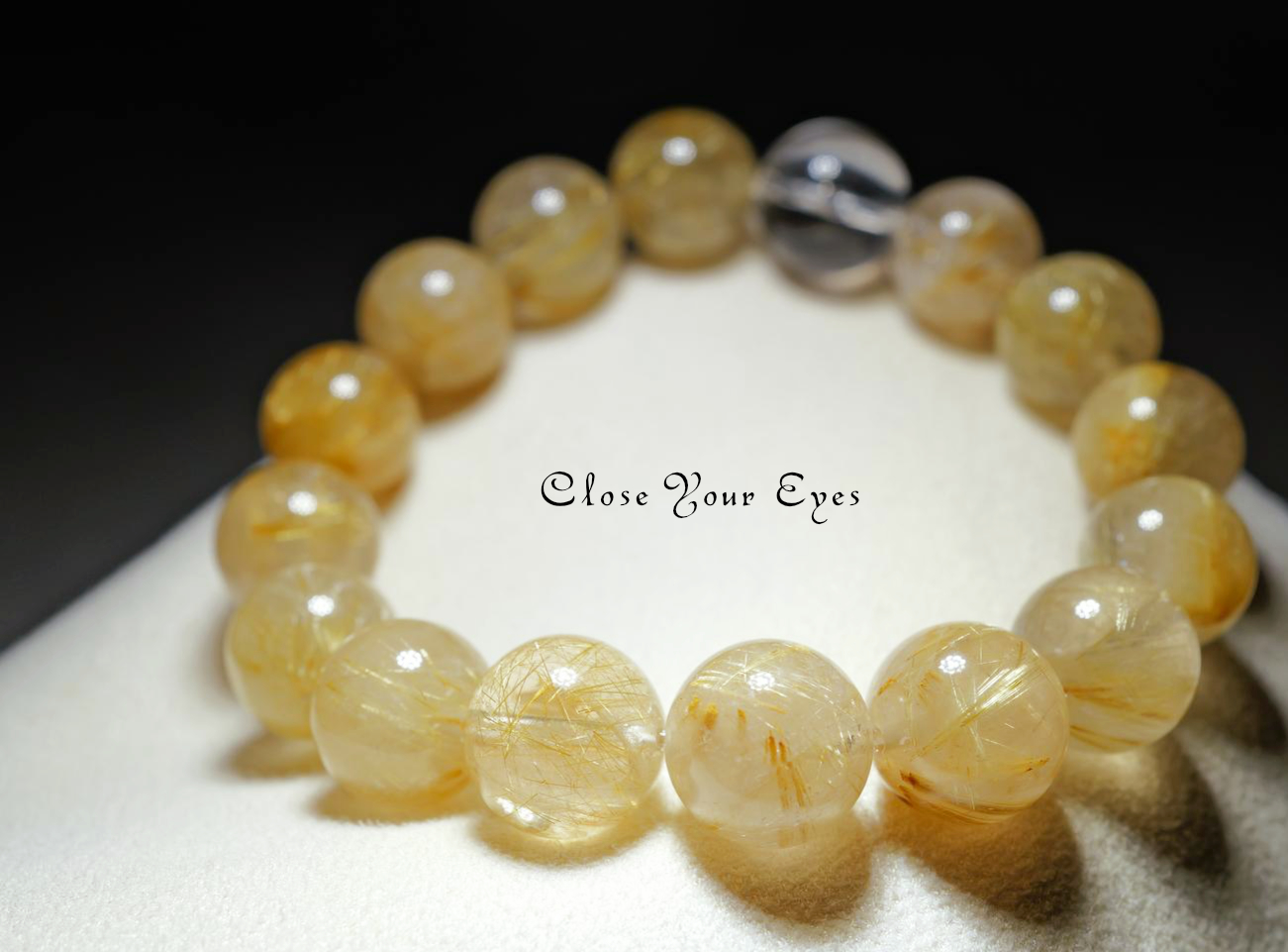 １２ｍｍエナジーブレス　金のルチルクォーツ　０３