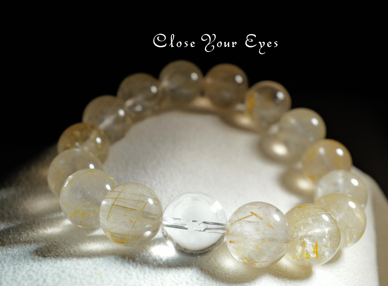 １２ｍｍエナジーブレス　金のルチルクォーツ　０１