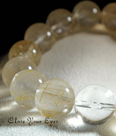 １２ｍｍエナジーブレス　金のルチルクォーツ