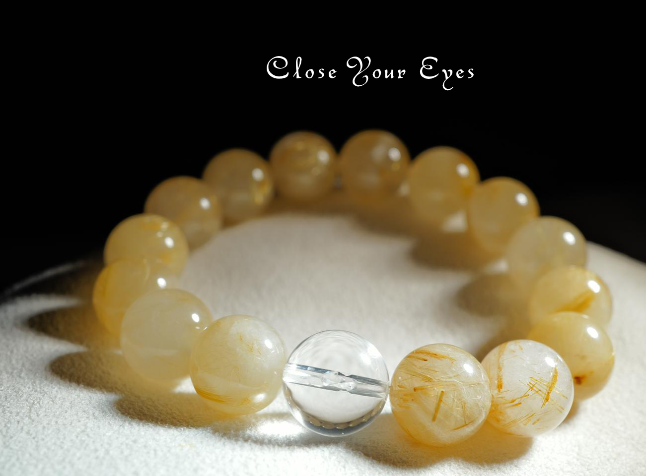 １２ｍｍエナジーブレス　金のルチルクォーツ　０２