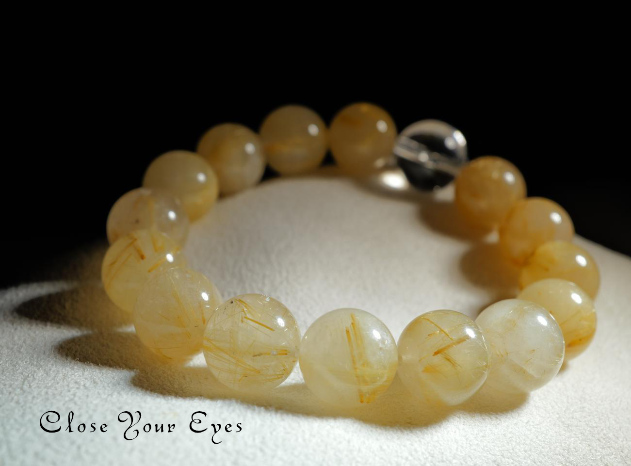 １２ｍｍエナジーブレス　金のルチルクォーツ　０２