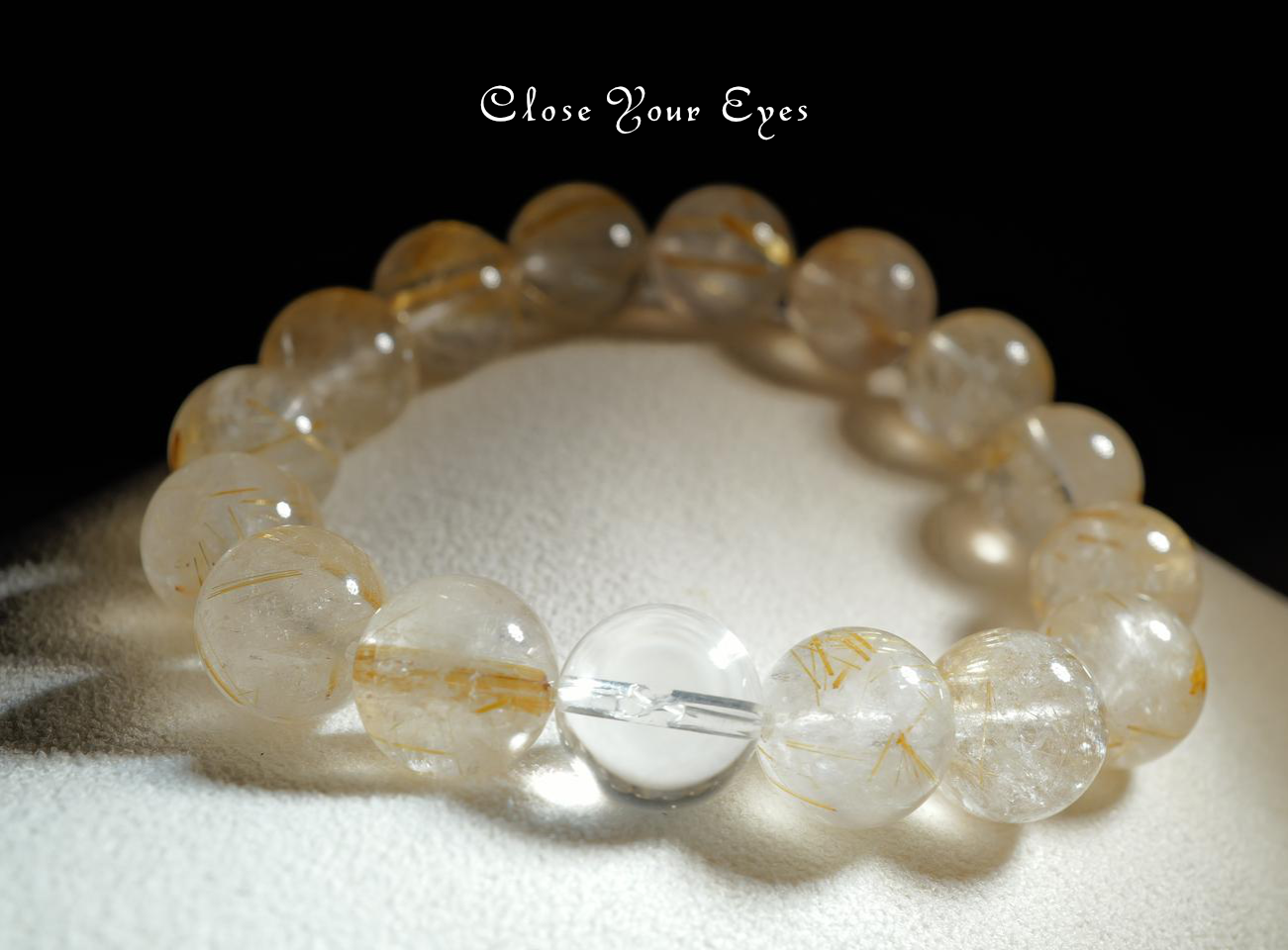 １２ｍｍエナジーブレス　金のルチルクォーツ　０３