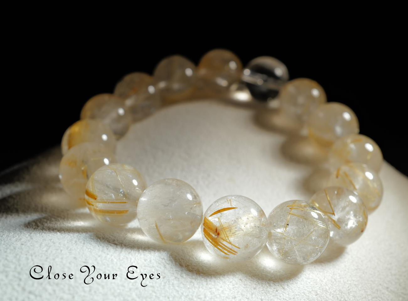 １２ｍｍエナジーブレス　金のルチルクォーツ　０３