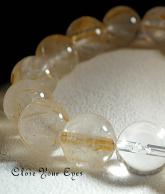 １２ｍｍエナジーブレス　金のルチルクォーツ