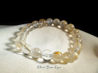 ８ｍｍエナジーブレス　金のルチルクォーツ