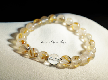 ８ｍｍエナジーブレス　金のルチルクォーツ