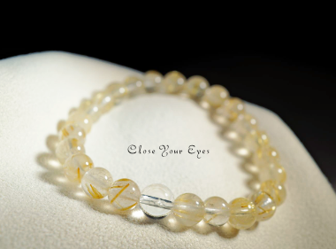 ８ｍｍエナジーブレス　金のルチルクォーツ