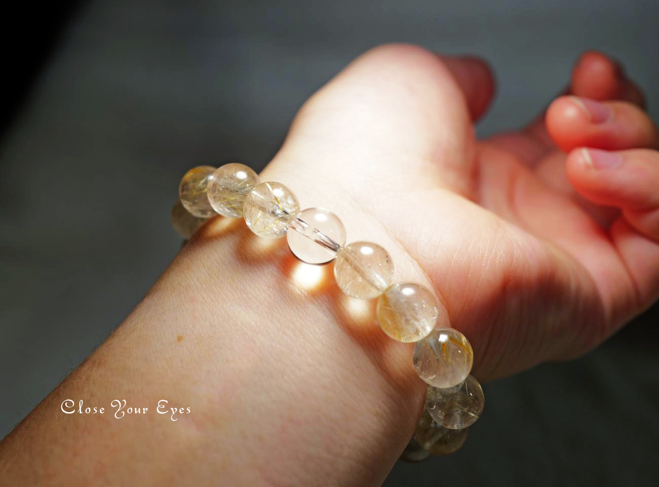 10mmエナジーブレス 金のルチルクォーツ 01