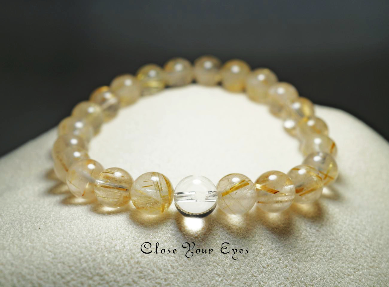 8mmエナジーブレス 金のルチルクォーツ 01