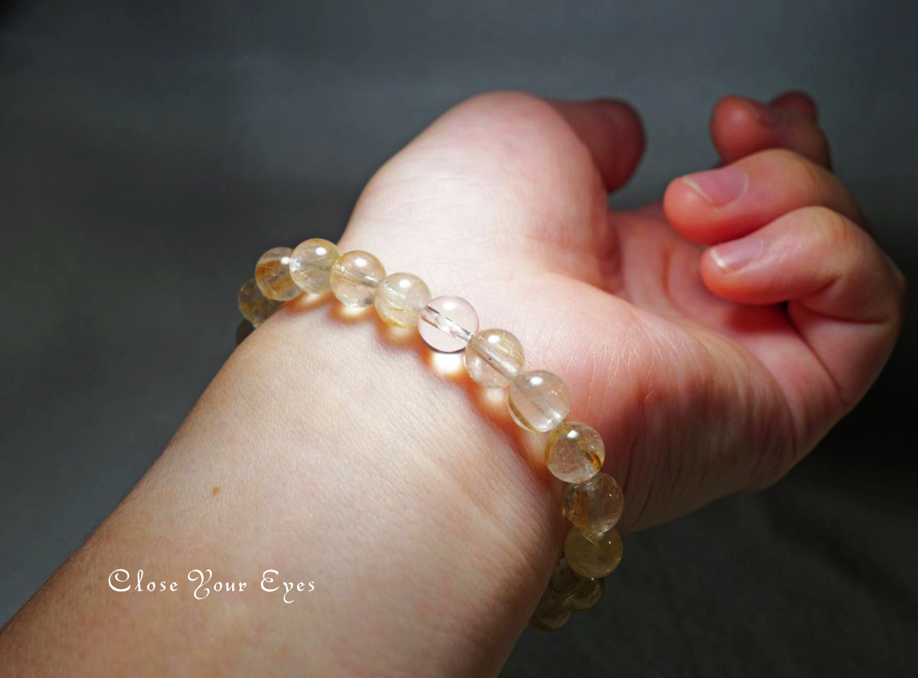 8mmエナジーブレス 金のルチルクォーツ 02